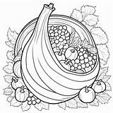 Cornucopia Coloring Pages sketch template