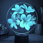 Laser Cut Flower Lamp Drawing - Dezin.info