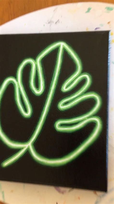 Neon painting [Video] | Neon art painting, Canvas painting diy, Canvas painting