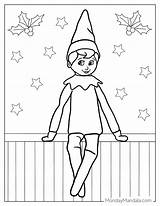 26 Elf On The Shelf Coloring Pages Free PDF Printables sketch template