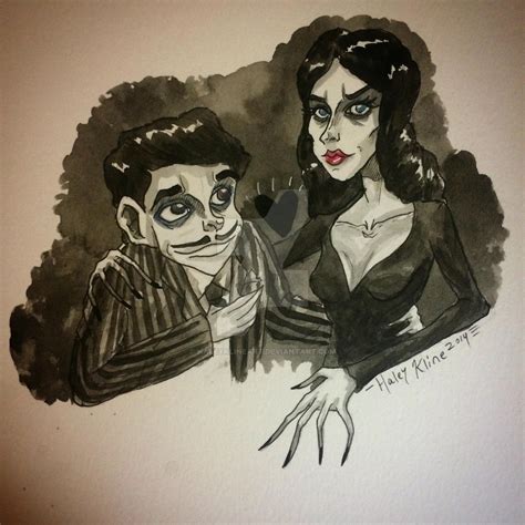 GOMEZ AND MORTICIA by HaleyKlineArt on DeviantArt