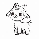 Cute Goat Coloring Page  4 Free Printable Pages sketch template