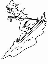 Winter Sports Coloring Pages  Coloring Home sketch template