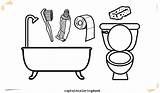 Coloring Pages Bathroom Toilet Tub Bath Getdrawings Color Bathrooms  sketch template