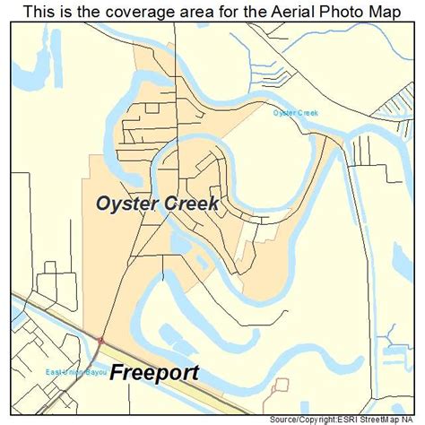 Aerial Photography Map of Oyster Creek, TX Texas