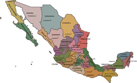 Mapa De Mexico Con Division Politica Png | Images and Photos finder