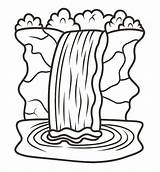 Waterfall Printable For Kids coloring Page  Download Print Or Color sketch template