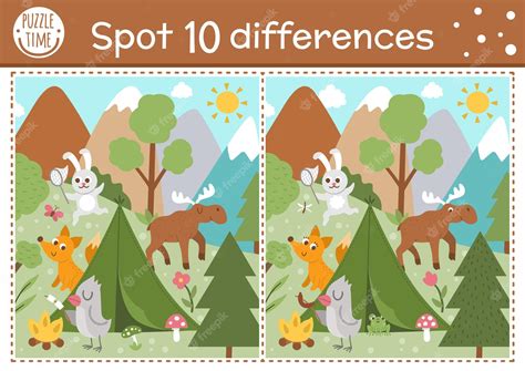 Animals Spot The Difference Preschool Learning Kids G - vrogue.co