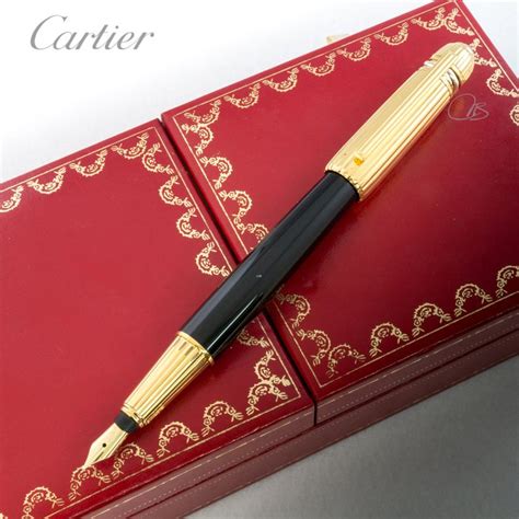 Cartier - Pasha de Cartier Gold & Black Lacquer Fountain - Catawiki