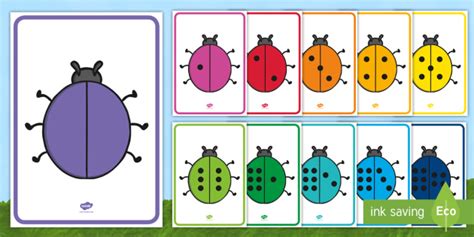 Counting Ladybird Spots to 10 Display Posters (Teacher-Made)