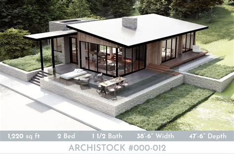 Contemporary Cabin House Plan - Modern House Plans