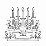 Download Black And White Candelabra Drawing Coloring pages Online  sketch template