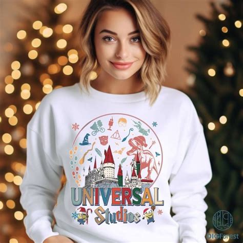 Universal Studios Christmas PNG| Universal Studios 2023 Trip Shirt | Universal Studios Family ...