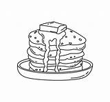 Pancake Doodle Coloring Book With Vector Illustration For Kids 21795771  sketch template