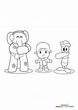 Pocoyo  Coloring Pages For Kids sketch template