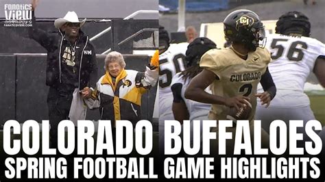 Colorado Buffaloes Spring Football Highlights With Deion Sanders ...