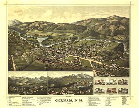 Historic Map - Gorham, NH - 1888 | World Maps Online