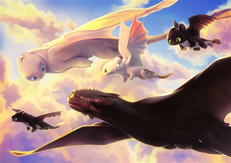 Wallpaper Toothless And Light Fury Night fury wallpapers light fury how to train your dragon