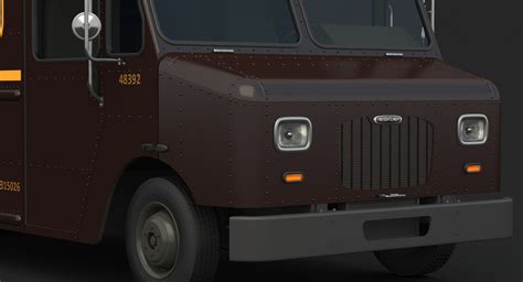 3d Ups Delivery Truck Van Model