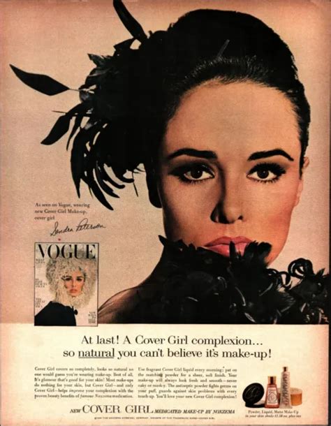 1964 COVER GIRL Sexy Sondra Peterson Vogue Print Ad nostalgic c2 $26.79 - PicClick