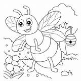 Buzzing Fun Coloring Pages Of Bees sketch template
