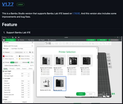 Bambu X1E in latest Bambu Studio release : r/BambuLab