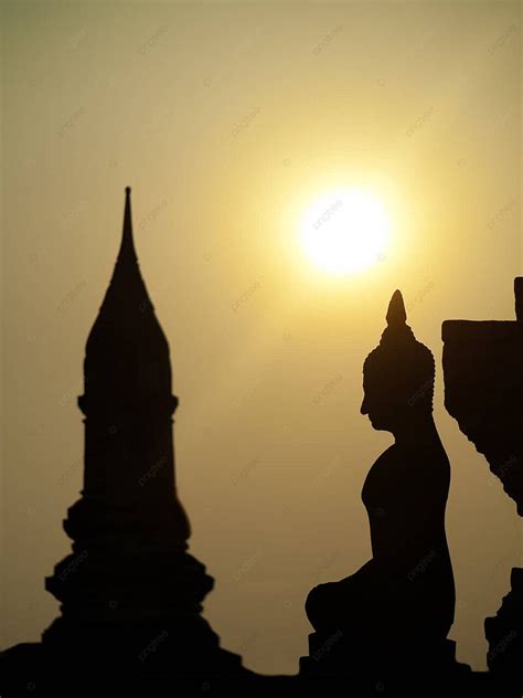 Stupa At Sunset Dawn Thailand Wat Photo Background And Picture For Free Download - Pngtree