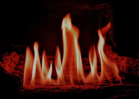 Yule Log Fire For Christmas Photograph