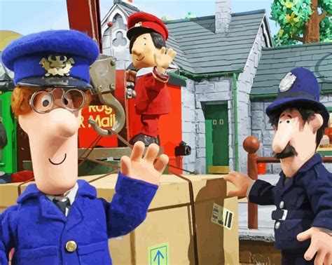 Postman Pat Characters - Diamond Painting - DiamondPaint.PRO