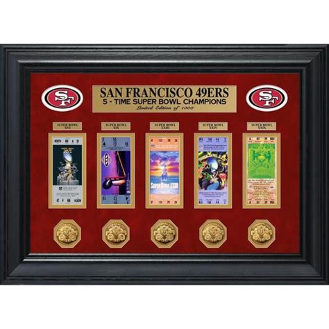 Shop NFL San Francisco 49ers Super Bowl Ticket and Game Coin Collection ...