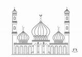 Cami Boyama Sayfası  Mosque Coloring Çizimi Didiyom Tv sketch template