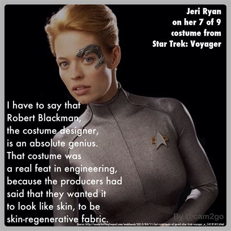 Jeri Ryan on her 7 of 9 costume from Star Trek: Voyager days | Star trek costume, Star trek ...