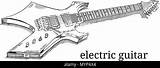 Rock Guitar For Coloring Pages sketch template