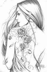 Beautiful Girl Coloring Pages For Adults Article  sketch template