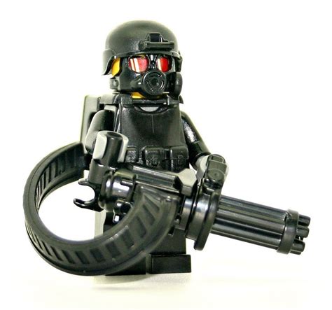 Minigun Trooper Minifigure | Lego soldiers, Lego army, Lego robot