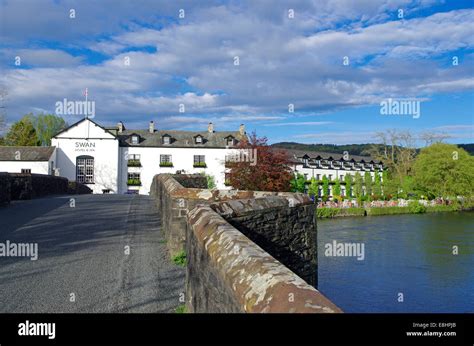 The Swan Hotel & Spa, Newby Bridge, Lake District, Cumbria, England, UK Stock Photo - Alamy