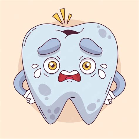 Free Vector | Hand drawn cartoon bad teeth illustration