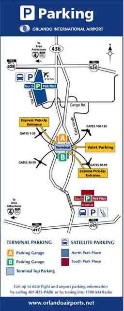 MCO Airport Map – Orlando Airport Parking Map | Way.com