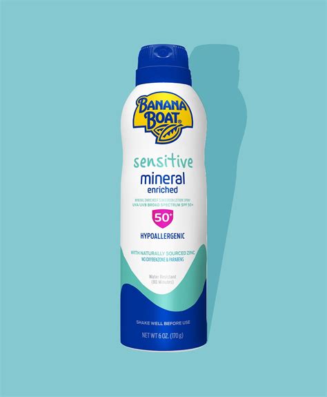 Banana Boat® Sensitive Mineral Enriched Spray SPF 50 – Banana Boat US