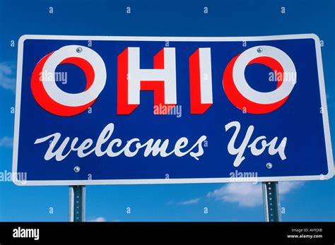 Welcome to Ohio Sign Stock Photo - Alamy