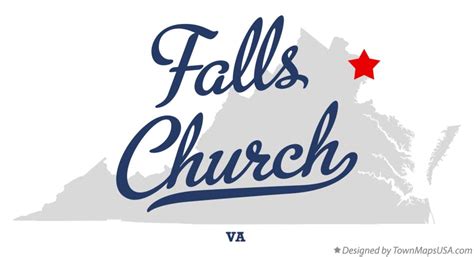 Map of Falls Church, VA, Virginia