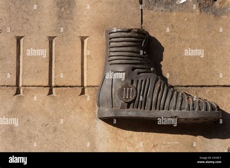 Detail on the site of the Roman Fort in the Castlefield area of ...