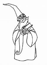 Merlin The Wizard Holding Book Of Magic Spell Coloring Pages  Bulk sketch template