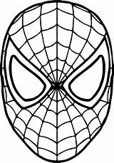 Spiderman Mask Coloring Page At GetColoringscom  Free Printable sketch template