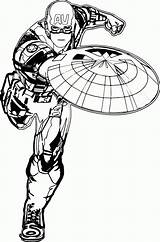 Captain America Coloring Pages Printable sketch template