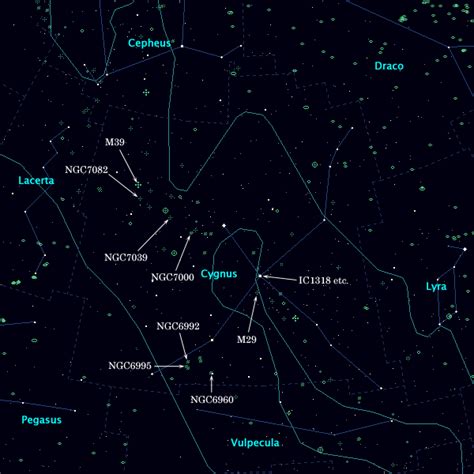 Constellation Clickable Map(31) “Cygnus”