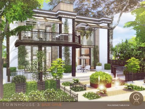 Town house 3 by Pralinesims at TSR » Sims 4 Updates