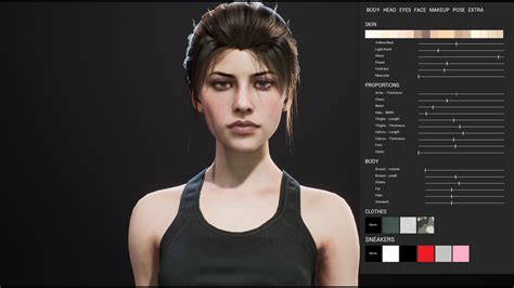 Character Customization: Female in Blueprints - UE Marketplace