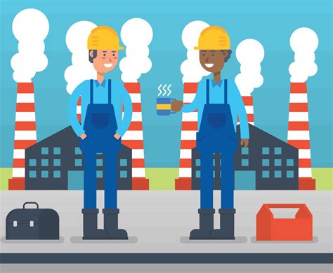 Factory Worker Vector Art & Graphics | freevector.com