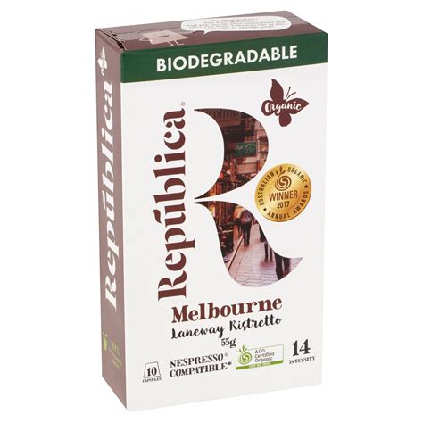 Republica Biodegradable Coffee Pods - Melbourne — National Hotel Supplies